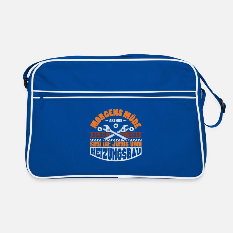Heating Engineer Heating Construction Plumber Plumber Retro Bag