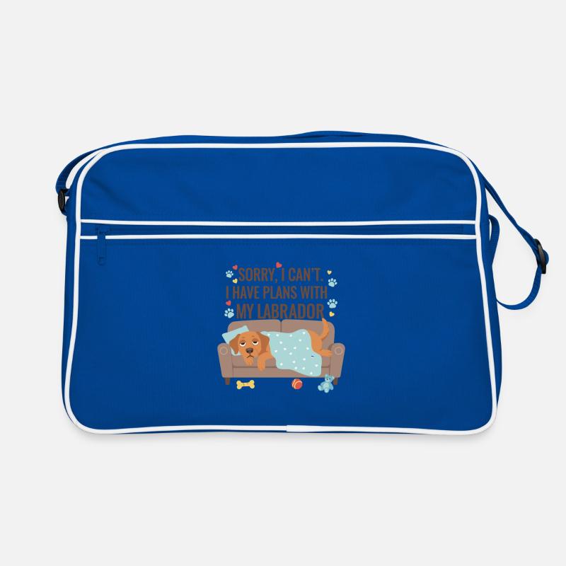 Motif de couverture de canapé Labrador Sac Retro