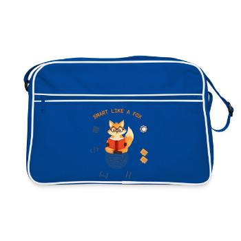 Intelligent comme un renard - Sac Retro - bleu/blanc - Devant
