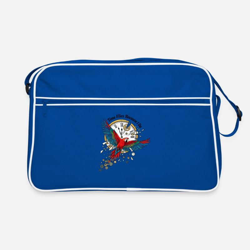 Time parrot in steampunk style Retro Bag