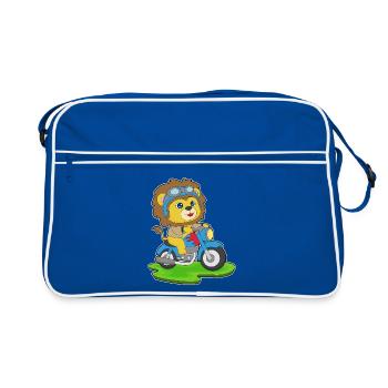 Moto Lion - Sac Retro - bleu/blanc - Devant