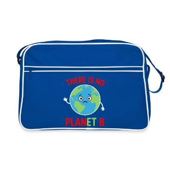 There is no plan B - Retro Bag - blue/white - Front