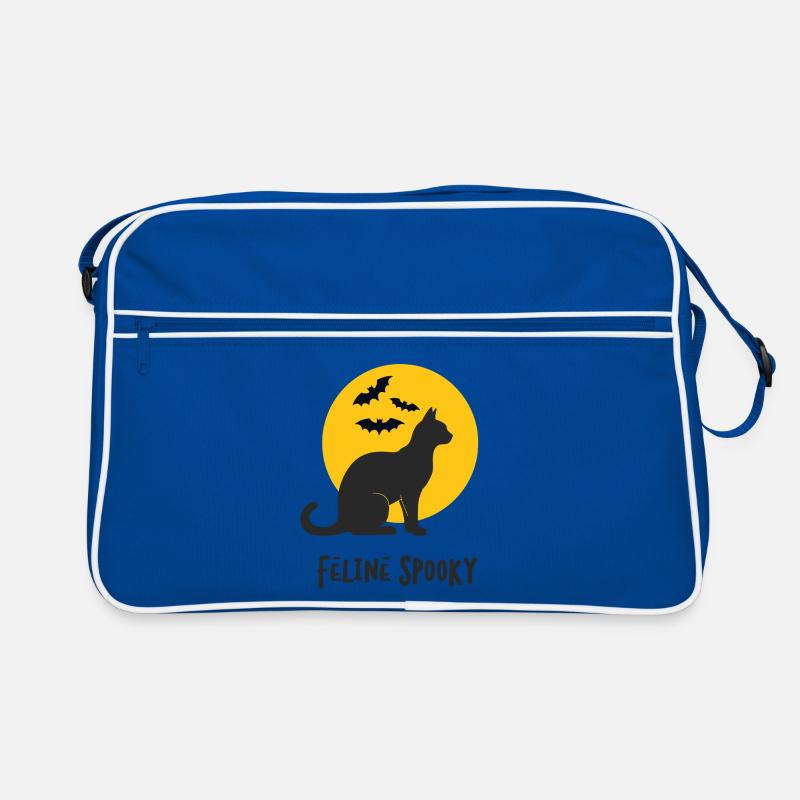 Feline Spooky Cat at Full Moon Retro Bag