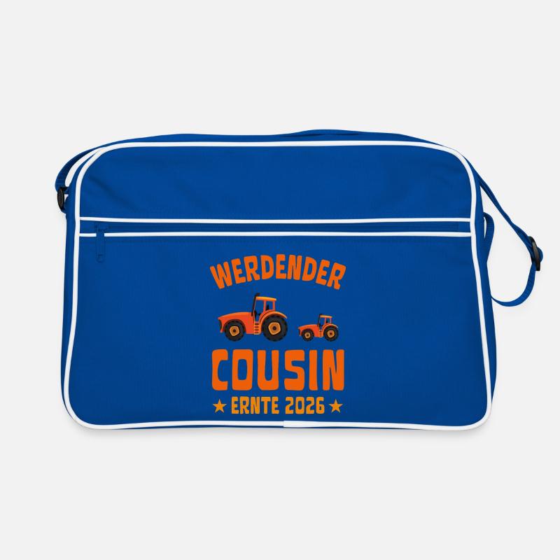 Werdender Cousin Ernte 2026 Traktor Retro Tasche