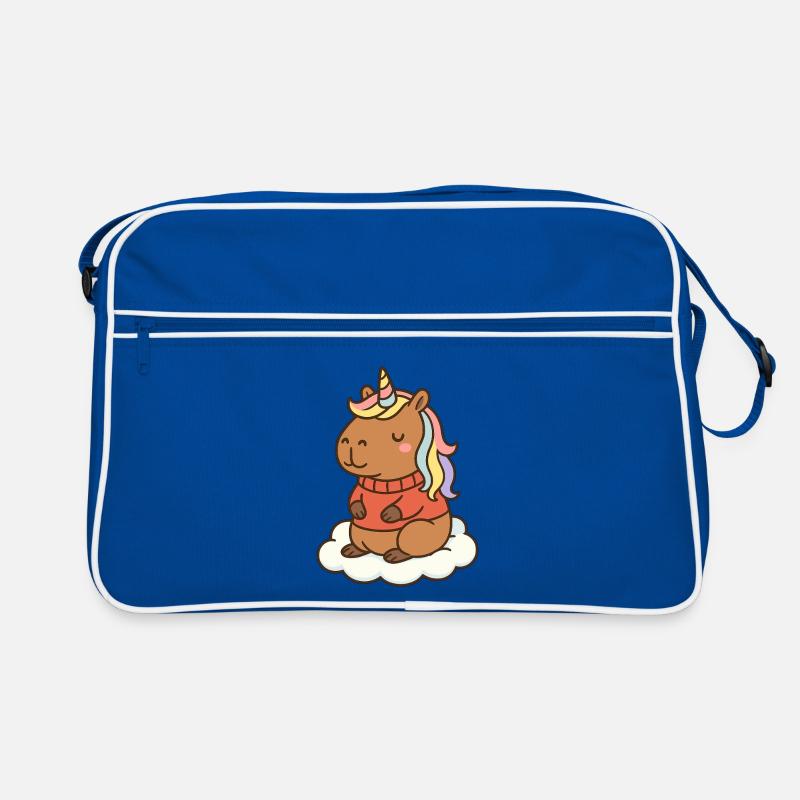 Capybara Einhorn 🌈 Retro Tasche