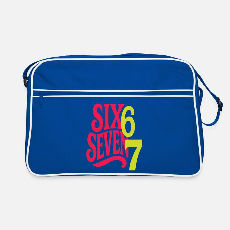 SIX SEVEN - 6 7 Design typographique rétro pop Sac Retro