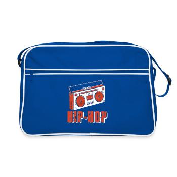 Rétro Beats Cassette Cassette Musique Vintage - Sac Retro - bleu/blanc - Devant