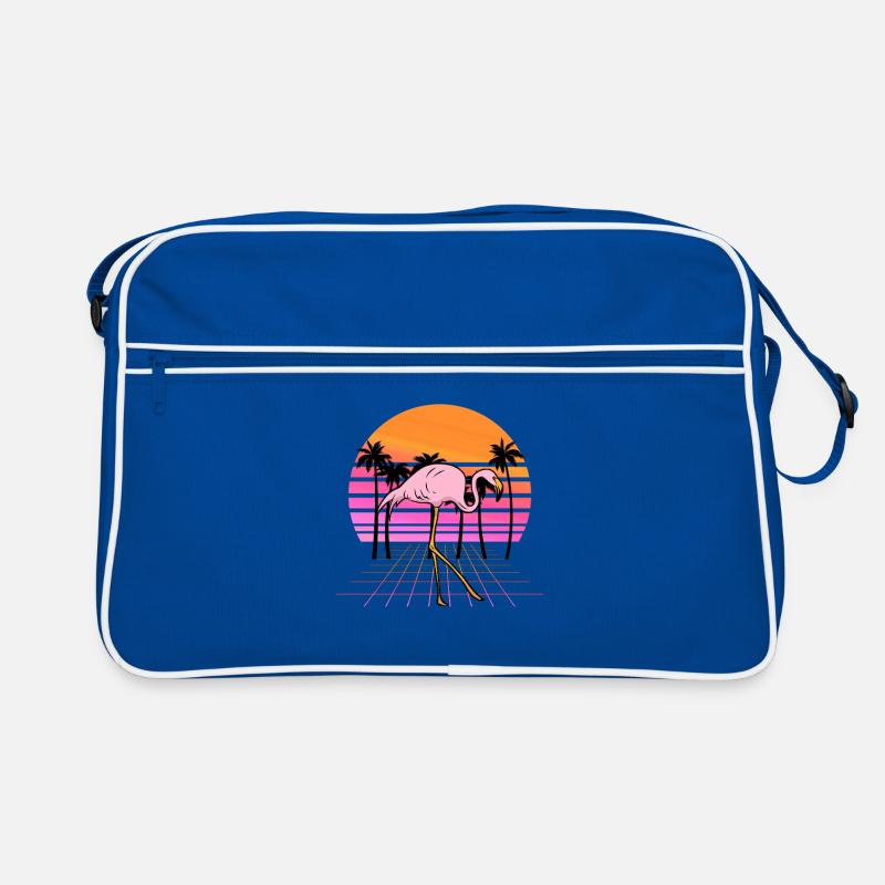 Flamingo Neon Sunset Retro Retro Bag