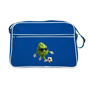 Artichoke Foosball with Sunglasses Faußball - Retro Bag - blue/white - Front