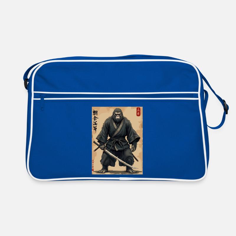 Gorilla Samurai with Katana Retro Bag