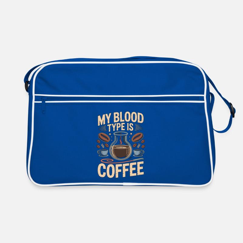 Lab Technician My Blood Type Is Coffee Phlebotomy Retro Tasche