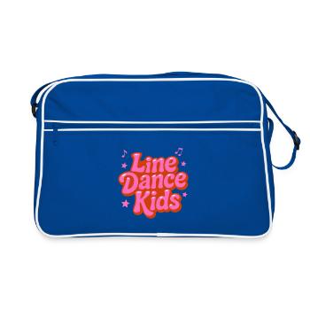 Danse en ligne Kids - Danse avec le cœur - Musique Cadeau - Sac Retro - bleu/blanc - Devant