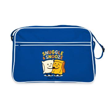 Snuggle & Snooze : des nuits douillettes vous attendent - Sac Retro - bleu/blanc - Devant