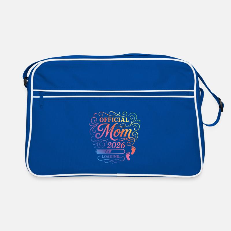 Mama 2026 Loading Mom Bunt Retro Tasche