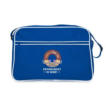 Logopäde Sprachpathologe SLP - Retro Tasche - Blau/Weiß - Vorne