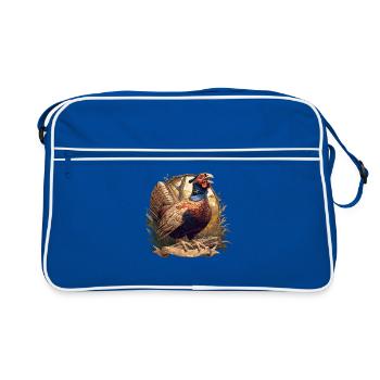 Pheasants Pheasant - Retro Bag - blue/white - Front