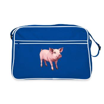 Cochon Cochon - Sac Retro - bleu/blanc - Devant