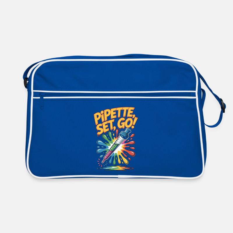Technicien de laboratoire Pipette Set Go Technologue médical Sac Retro