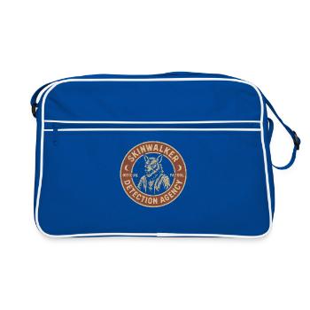Agence de détection de Skinwalkers Cryptid Skinwalker - Sac Retro - bleu/blanc - Devant