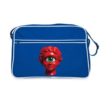 CYCLOP GIRL - nice people - Retro Bag - blue/white - Front