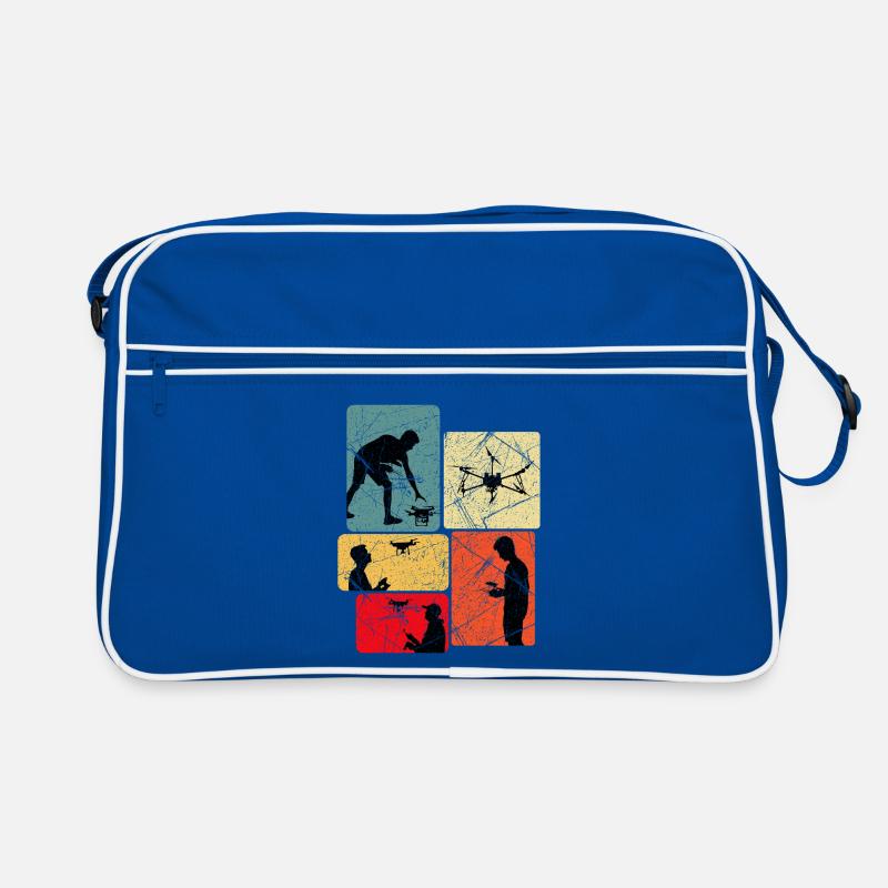 Drone Pilot Panels Art Retro Bag