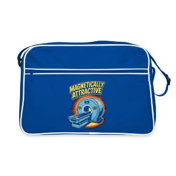 MRI Tech Magnetically Attractive Radiographer - Retro Bag - blue/white - Front