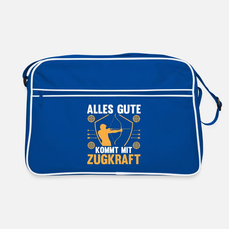 Bogenschütze Bogensport Bogenschießen Retro Tasche
