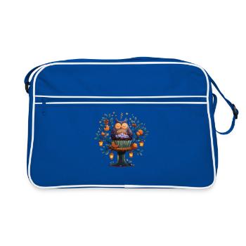 Chouettes Arbre à gâteau Magie d’automne - Sac Retro - bleu/blanc - Devant