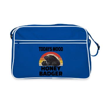 Honey Badger Todays Mood - Retro Bag - blue/white - Front