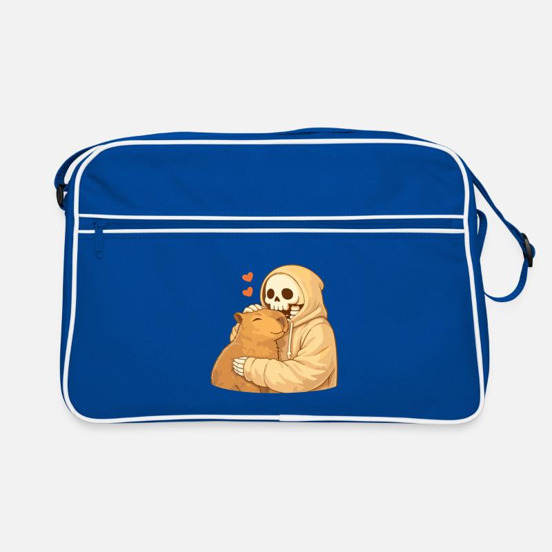 Squelette Douillet avec Capybara – Sécurité Sac Retro