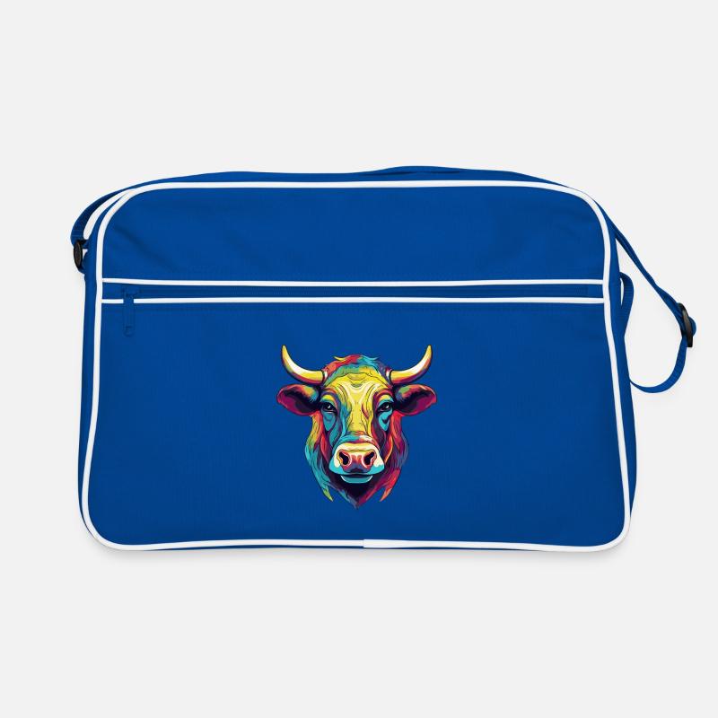Stier Tier Comic Retro Tasche