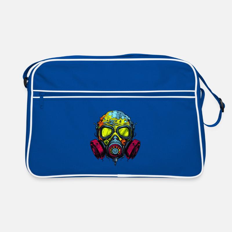 Graffiti sur le masque à gaz Sac Retro