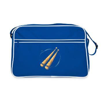 Drumsticks Graphic - Retro Bag - blue/white - Front