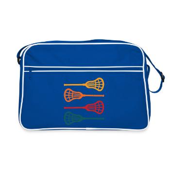 Lacrosse Stick Lacrosse - Retro Bag - blue/white - Front