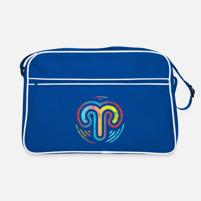 Design Widder-Sternzeichen der Astrologie Retro Tasche