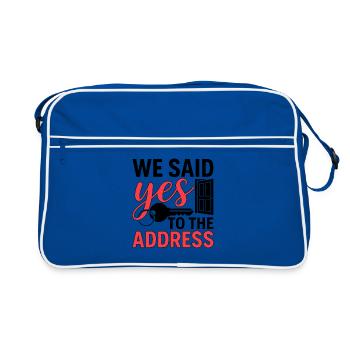 Nous avons accepté l’adresse - Sac Retro - bleu/blanc - Devant