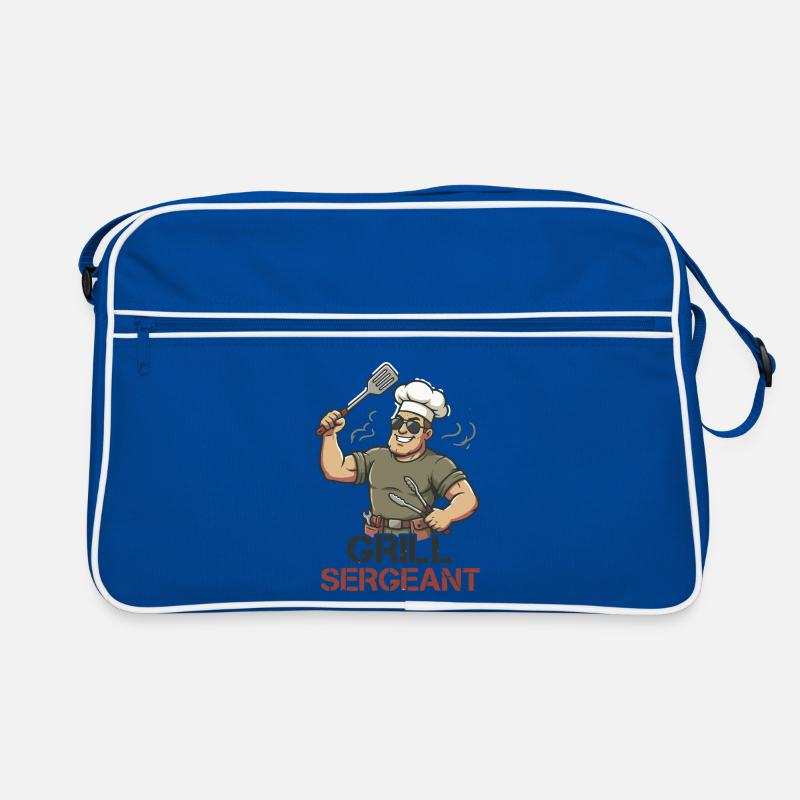 Grill Sergeant Funny BBQ Grill Chef Retro Bag