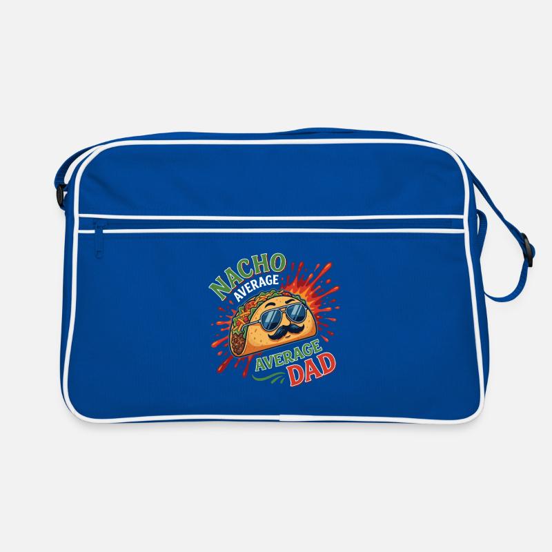 Nacho Average Average Dad Humor Design Retro Tasche