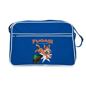 FUGASI Renard Sautant - Sac Retro - bleu/blanc - Devant