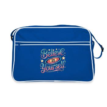Croyez en vous - Galaxy - Sac Retro - bleu/blanc - Devant