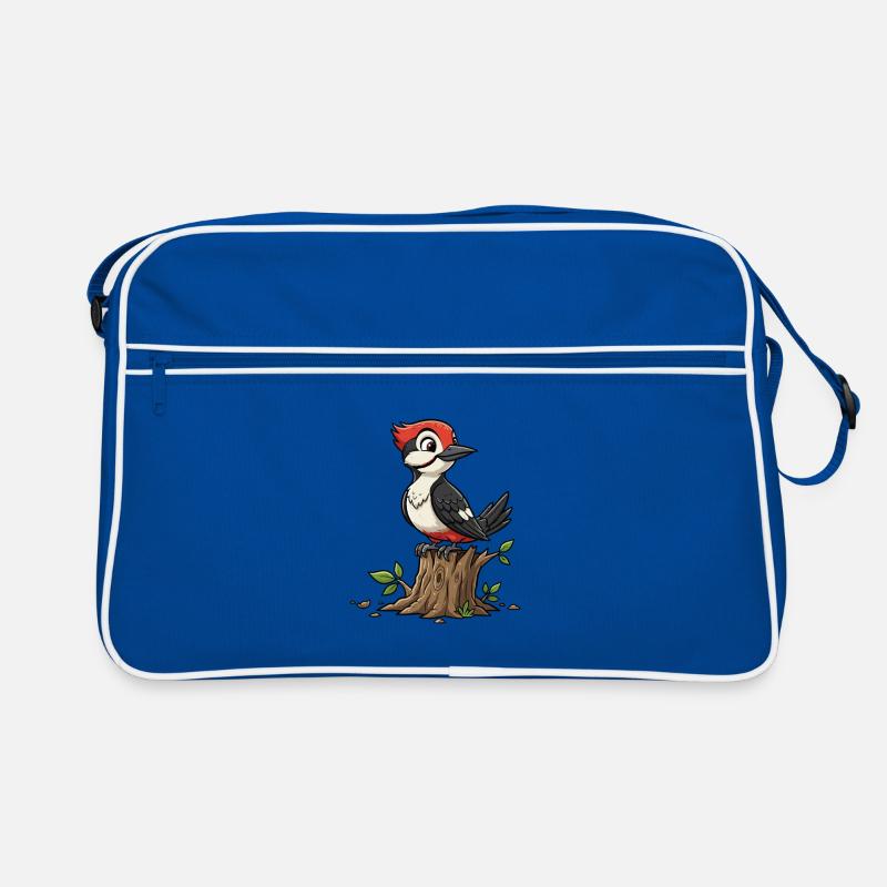Dessin animé Roi Oiseau Roi Rousse Sac Retro