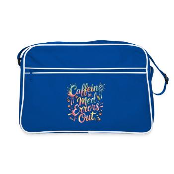 Pharmacien hospitalier Caféine dans les erreurs médicales - Sac Retro - bleu/blanc - Devant