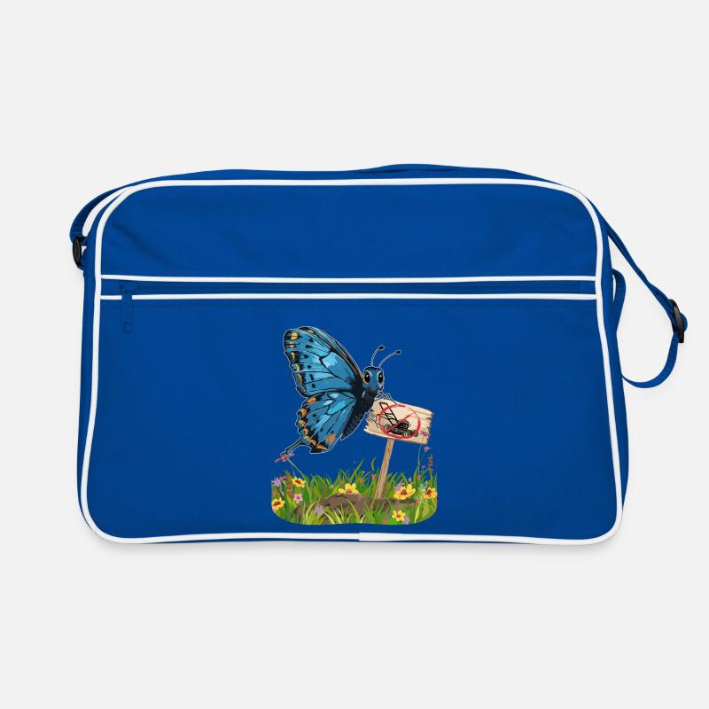 Papillon avec un signe pour plus de défi nature Sac Retro