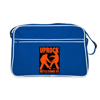 Uprock Battle Stance Hip-Hop 83 - Retro Bag - blue/white - Front