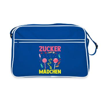 Sweets Sweet Tooth Cute Girl - Retro Bag - blue/white - Front