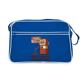 Full Power Empty Tank Dispenser - Retro Bag - blue/white - Front