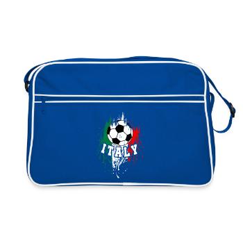 Italie Soccer Football italien - Sac Retro - bleu/blanc - Devant