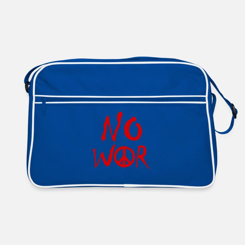 NO WAR – Statement for peace against war Retro Bag