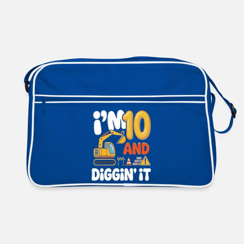 Ich bin 10 und Diggin' It Retro Tasche