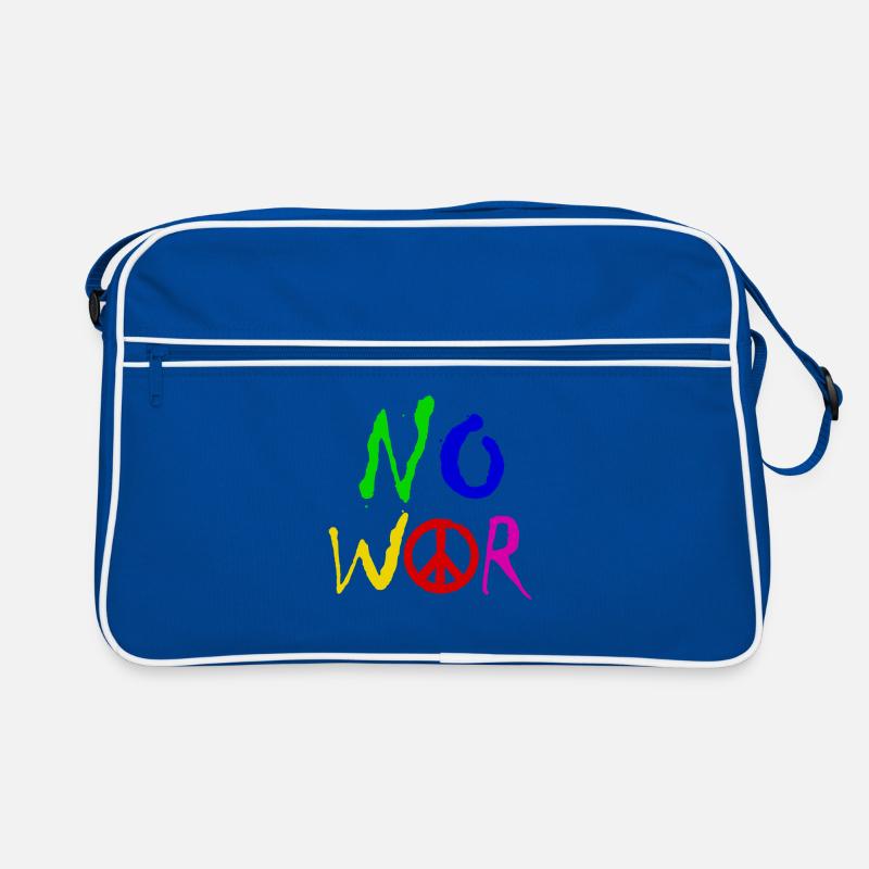 NO WAR – Statement for peace against war Retro Bag
